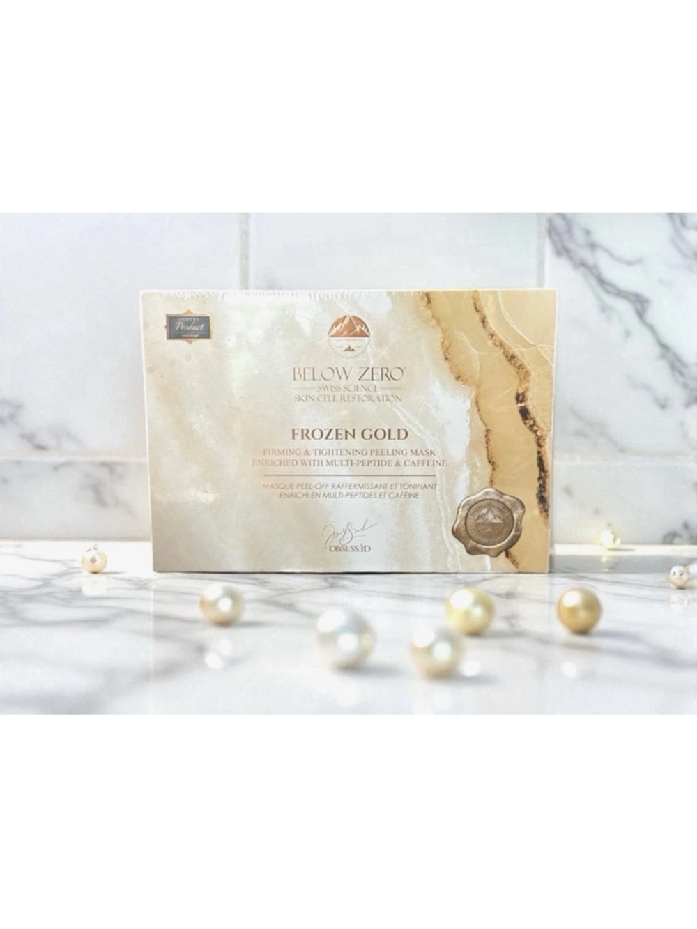 Below Zero Frozen Gold Firming Peel Mask - Gold SEALED! MSRP $3,500